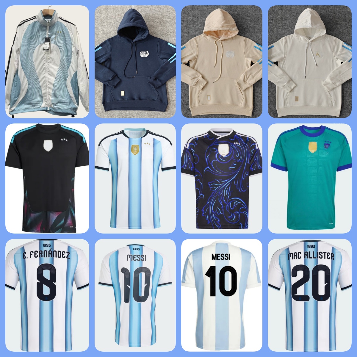 2026 World Cup ArGEntinA Soccer Jerseys 3 Star MesSIS 50-Years Anniversary Fans MAC ALLISTER DYBALA DI MARIA MARTINEZ DE PAUL Child Kids Kit Men Football ShirtS 16-4XL