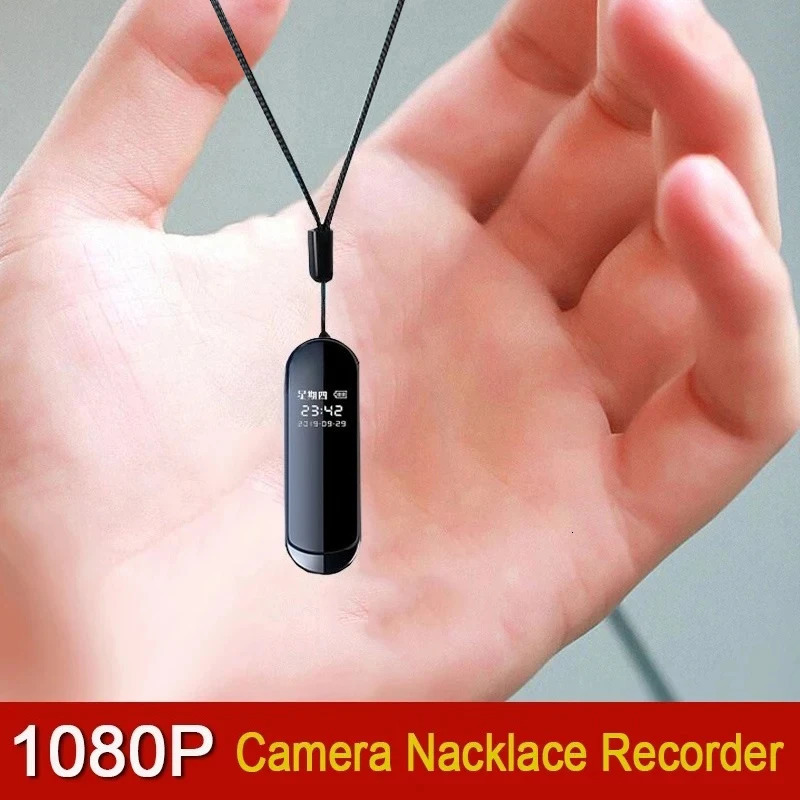 1080P Action Camera Oculta Wide View Angle Portable Small Nacklace Audio Video Voice DV Dictaphone 4-128GB Digtal Recorder Cam 260403
