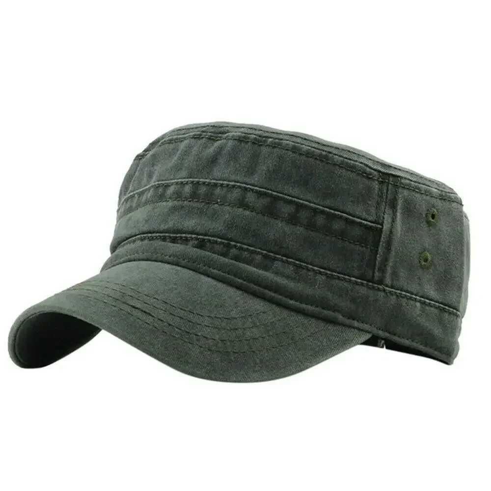 Big Head Man Large Size Pure Cotton Washed Flat Cap Outdoor Baseball Cap Fishing Sun Hat H260407