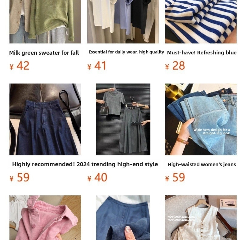 Elegant Mid-Length Denim Mini Skirt for Women High Waist Slimming Side Slit Casual Style Pure Color Polyester Autumn Fashion 260403
