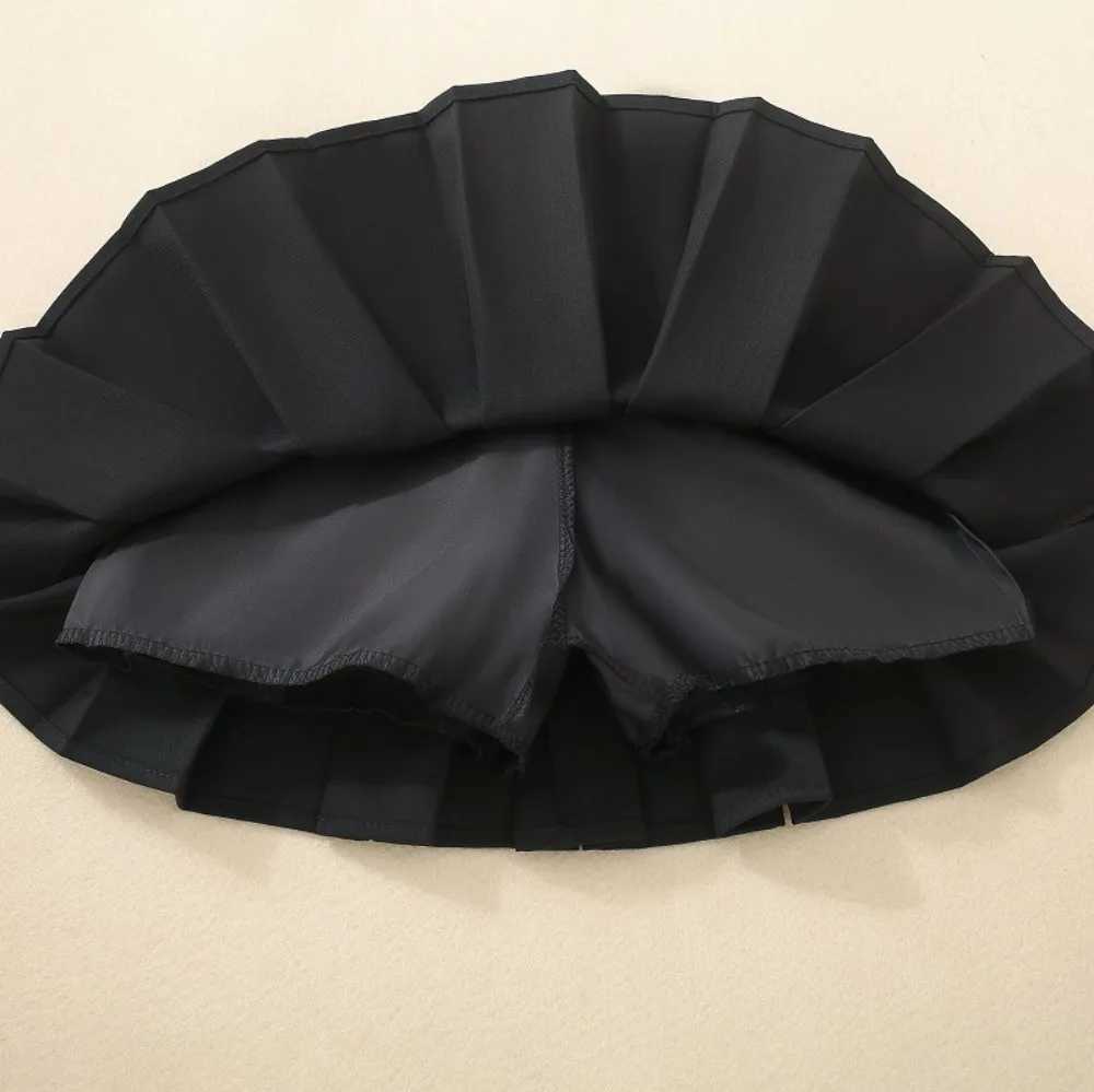 LILIGIRL 2025 Girls Solid Color Pleated Skirt Autumn Little Girls Skirt Korean Childrens College Style Skirt H260407