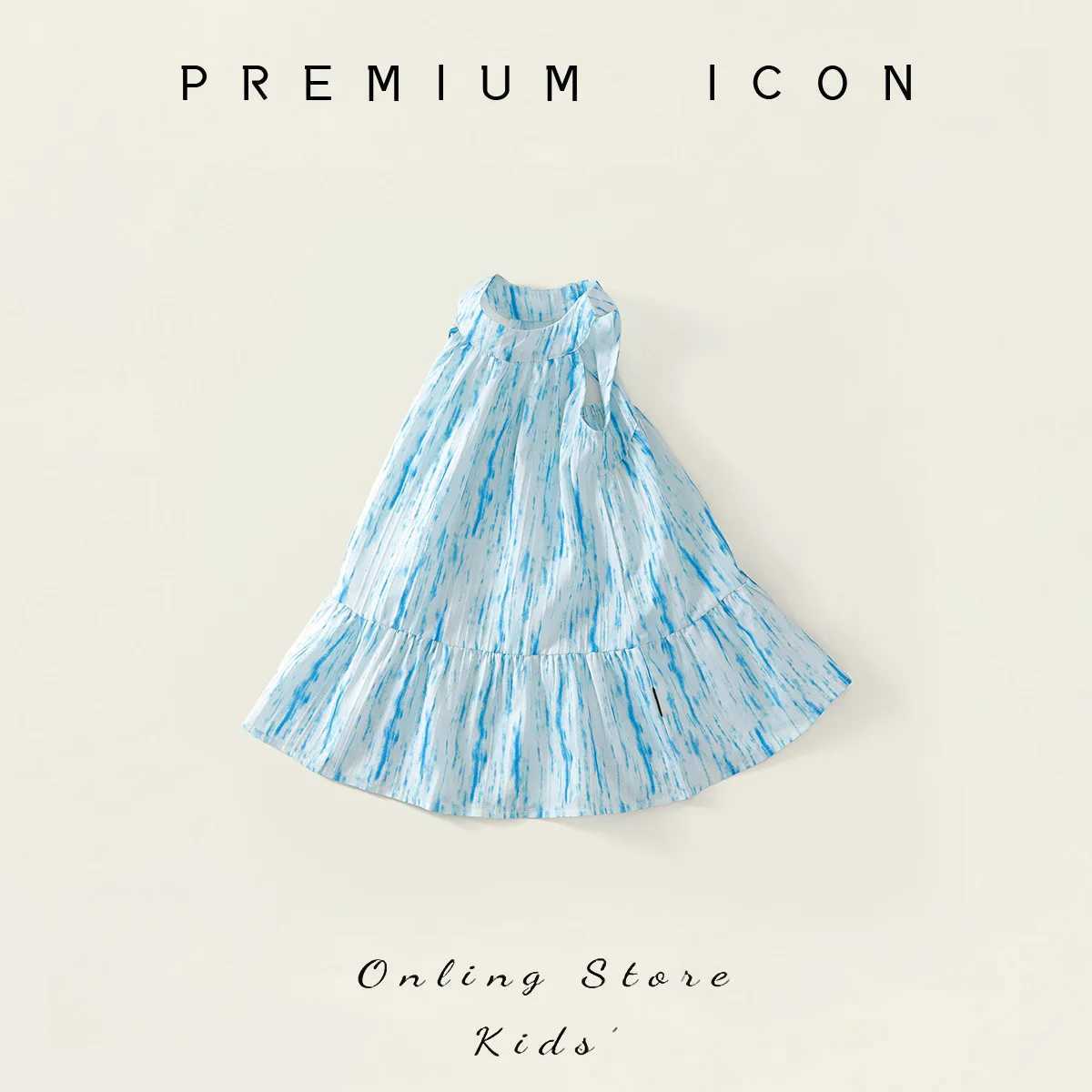 Children Girls Fly Sleeve Dress 2026 Summer Muslin Thin Kids Baby Girls Princess Dress Beach Dress For Infant Girls Cake Dresses H260407