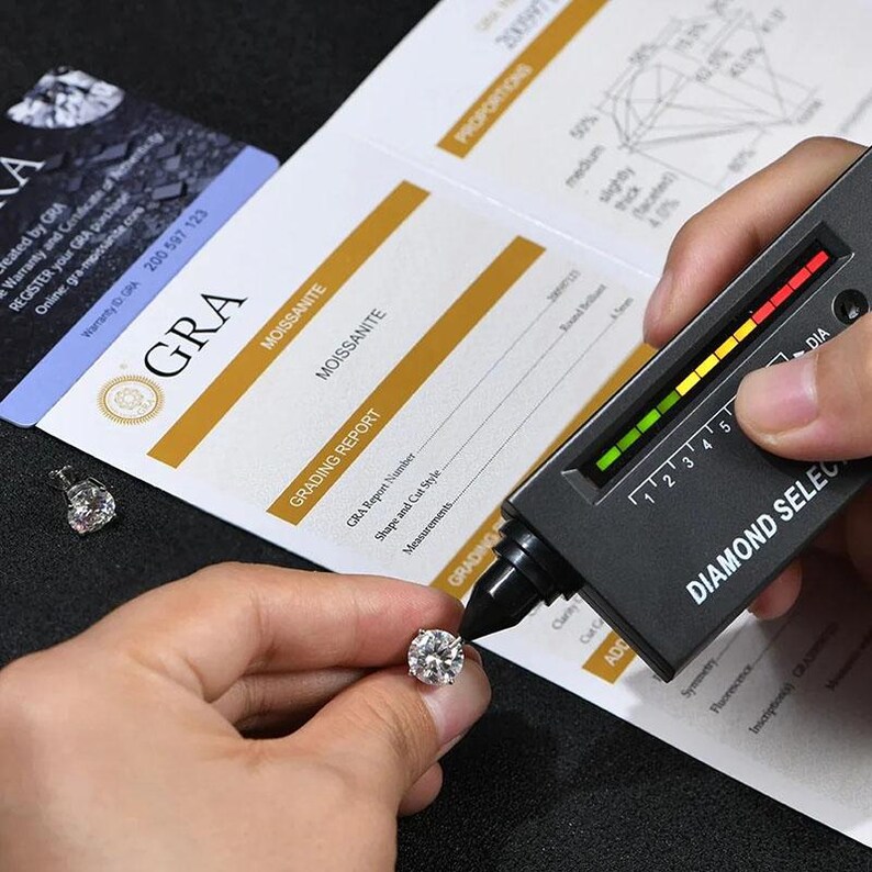 Moissanite Earrings 925 Sterling Silver Stud Earrings 18K White Gold Plating earrings for Men Women 3-8mm