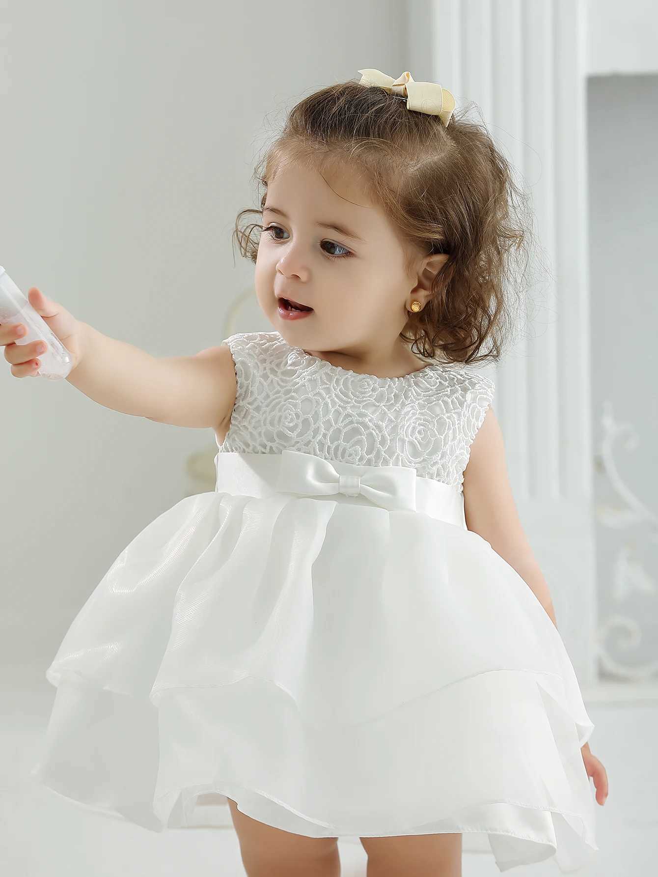 Clothes for Baby Girl 1 Year Baby Girl Christening Gift Dress Newborn Christening Dresses for Girls Christening White Clothes H260407