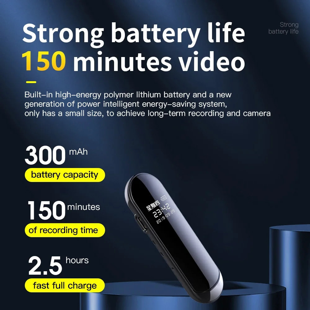 1080P Action Camera Oculta Wide View Angle Portable Small Nacklace Audio Video Voice DV Dictaphone 4-128GB Digtal Recorder Cam 260403