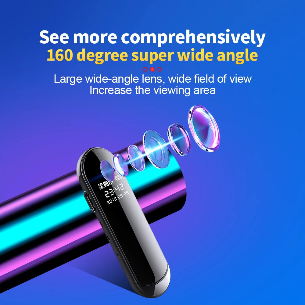 1080P Action Camera Oculta Wide View Angle Portable Small Nacklace Audio Video Voice DV Dictaphone 4-128GB Digtal Recorder Cam 260403