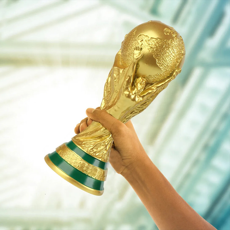 2026 World Cup Golden Resin European Football Trophy Festive Party Supplies Other Soccer Trophies Mascot Office Decoration Home Decor Fan Gift