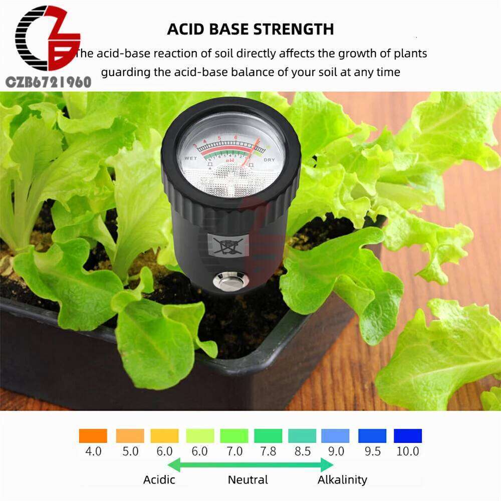 Handheld Soil Moisture PH Meter Acidity Humidity Tester Metal Sensor Probe 3~8ph No Battery Hygrometer for Planting Garden Tool - view 4