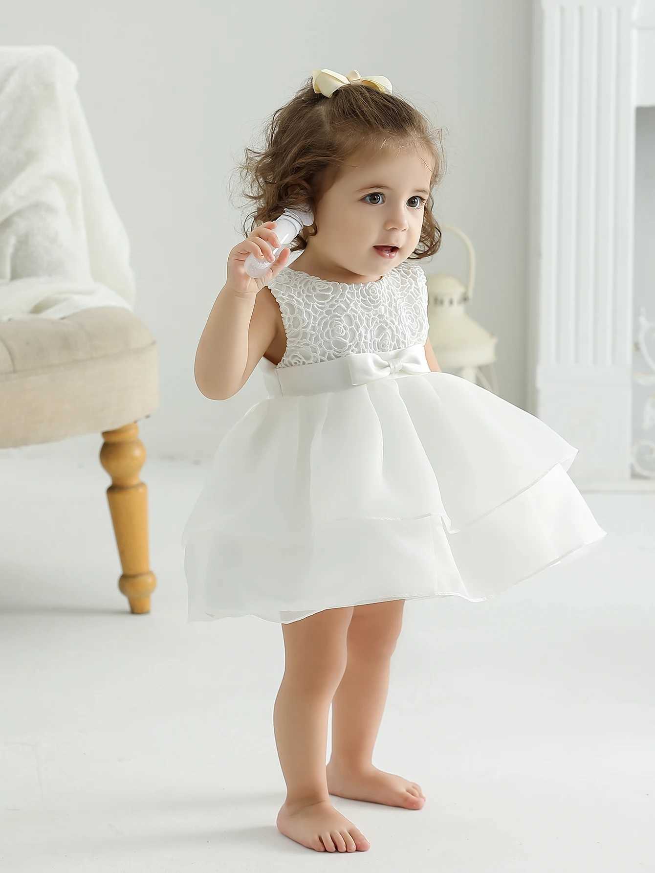 Clothes for Baby Girl 1 Year Baby Girl Christening Gift Dress Newborn Christening Dresses for Girls Christening White Clothes H260407