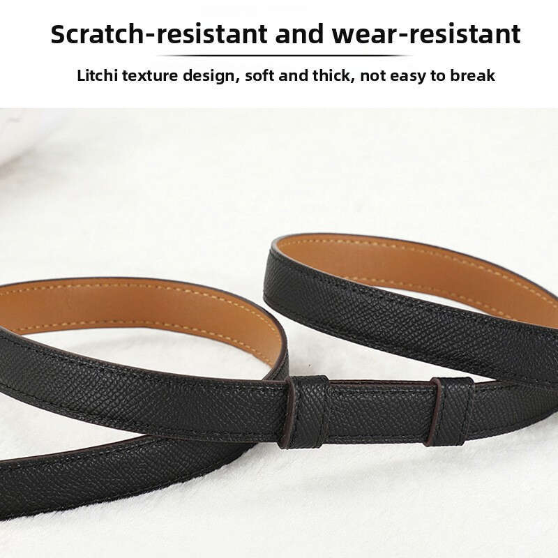 Versatile Women's 2025 New Genuine Soft Leather For Dresses And Skirts Decoration Kelly Lazy Elastic Belt