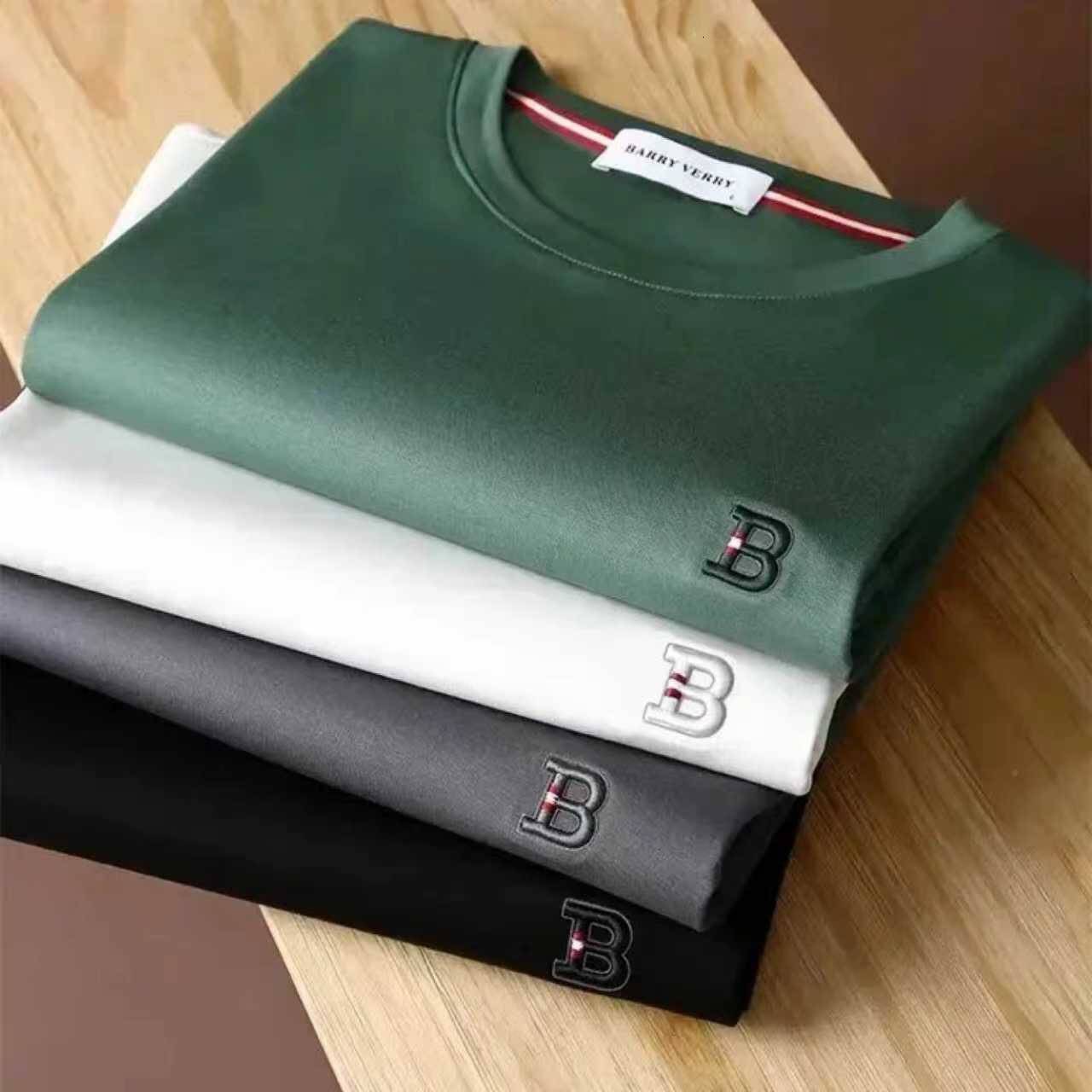 Luxury Brand Designer Summer short-sleeve men round-neck T-shirt simple loose-fitting sweat-absorbing fashion trendy brand versatile trendy men clothi