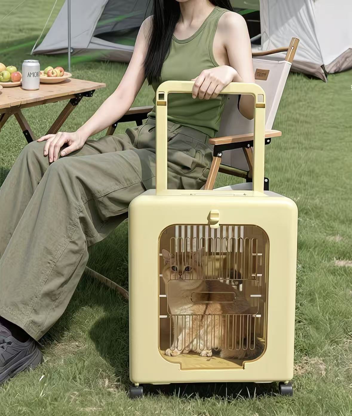 2026 Pet dog kennel Genki Cat kennel winter warm four seasons universal cold cat house winter closed cat kennel pet cage