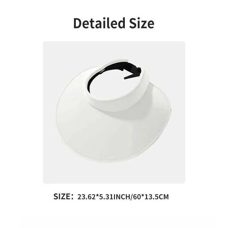Fashionable Ladies Summer Wide Brim Sun Hat Lightweight Foldable Design Ideal for Beach Outdoor Activities Daily Wear H260407