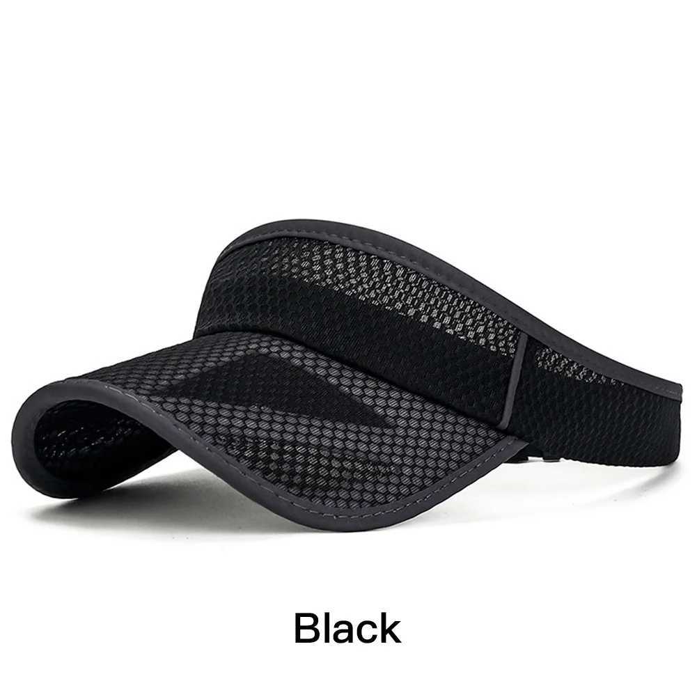 Outdoor Adjustable Sun Cap Unisex Sports Sun Protection Hollow Top Hat for Summer Holiday Outdoor Party Hiking Traveling H260407