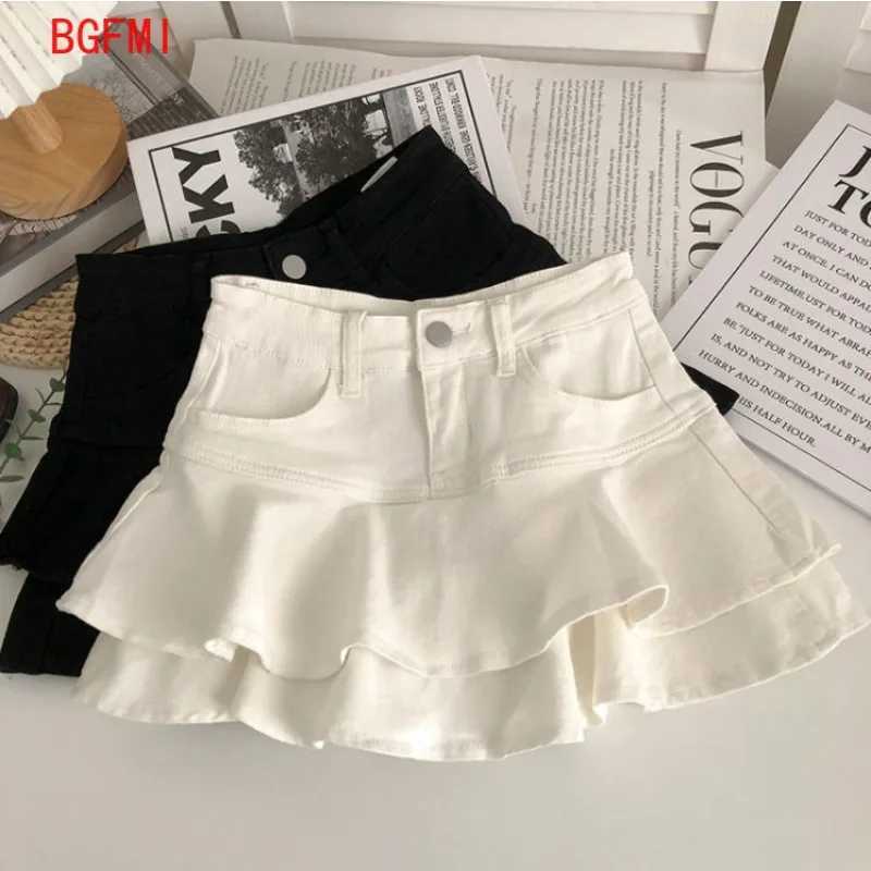 Spring Summer New Teenager Childrens Kid Short Pants Skirt Fashion Ruffle Edge Cake Skirt Teen Girl Mini Culottes Kids Clothing H260407