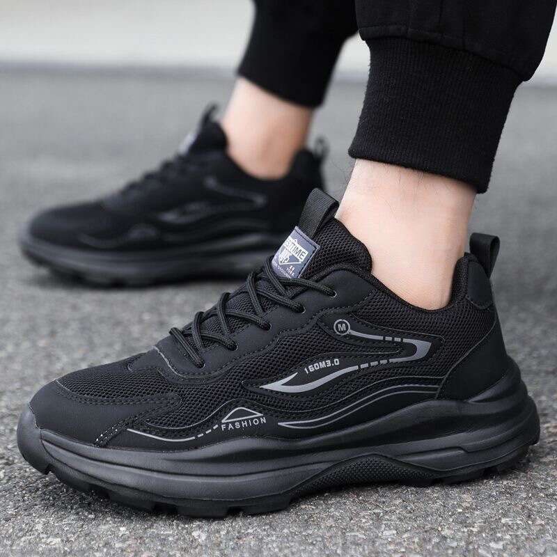 New Mesh Men's Casual Breathable Lightweight Running Non-Slip Sports Soft Sole Versatile Dad Shoes