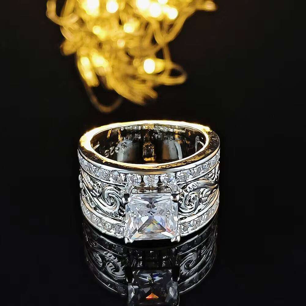 Fashionable Moissanite 925s Vintage Jewelry Ring
