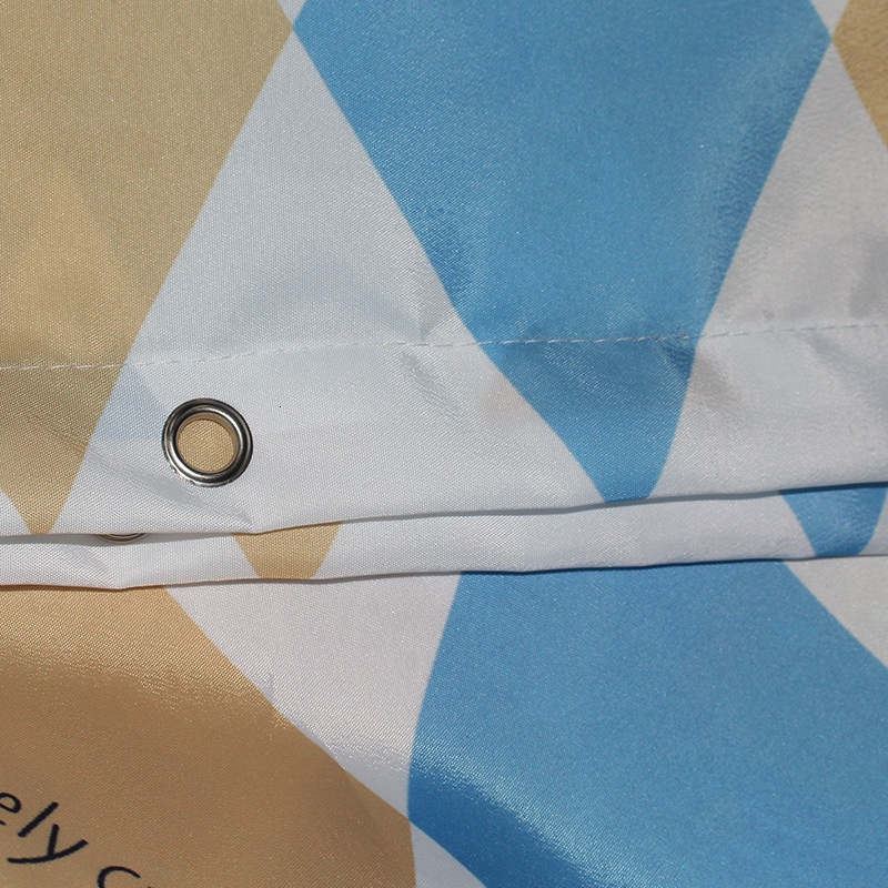 Shower Curtain Cute Cat Print Colorful Plaid Pattern Thickened Polyester Fabric Waterproof Bathroom Water Barrier Curtain