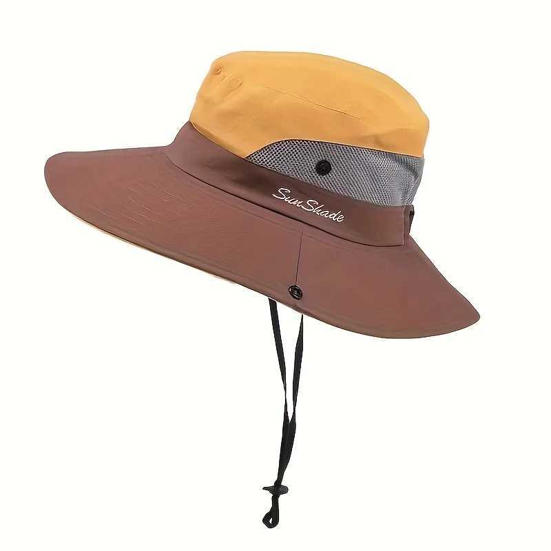 Summer Outdoor Sun Protection Hats Foldable Sun Hats Versatile Couple Fisherman HatsCycling Travel and Mountain Climbing Hat H260407