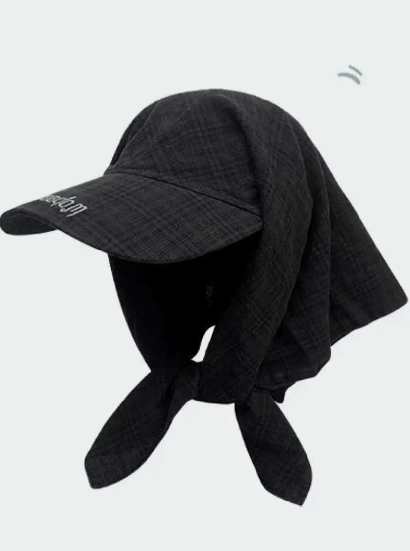 Outdoor Camping Style Sun Protection Hat Jennie Scarf Hat Small Sweet Sunscreen Tie Hat Wide Brim Hat Mesh Cap Lace Cap H260407