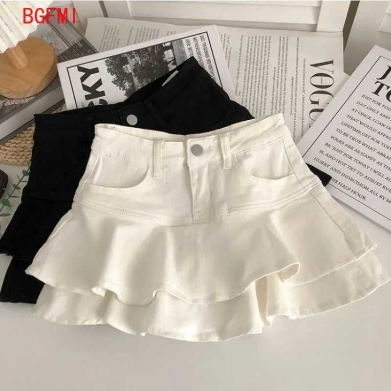 Spring Summer New Teenager Childrens Kid Short Pants Skirt Fashion Ruffle Edge Cake Skirt Teen Girl Mini Culottes Kids Clothing H260407