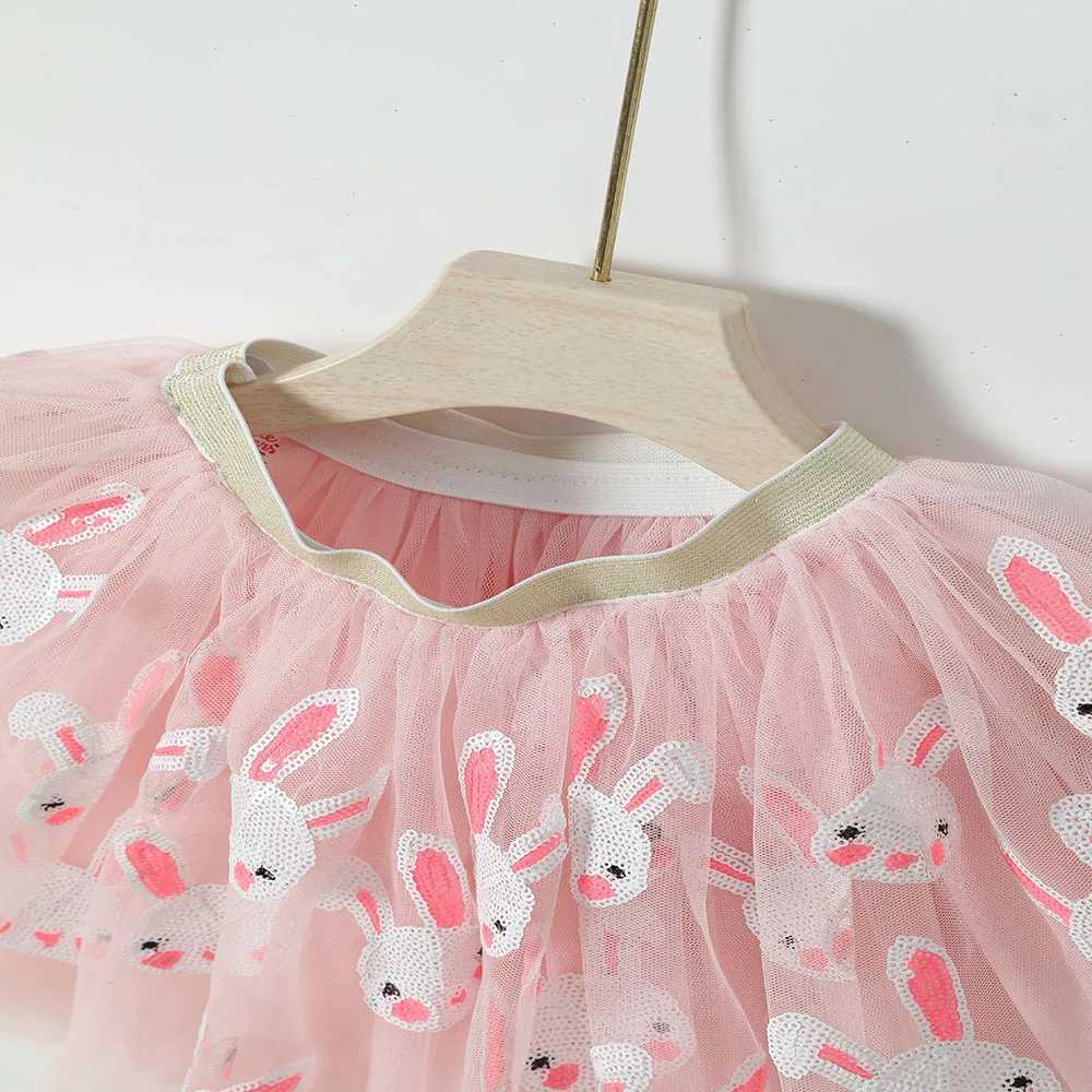 new girl style childrens half skirt Europe and the United States new mesh rabbit sequin Easter TUTU skirt H260407