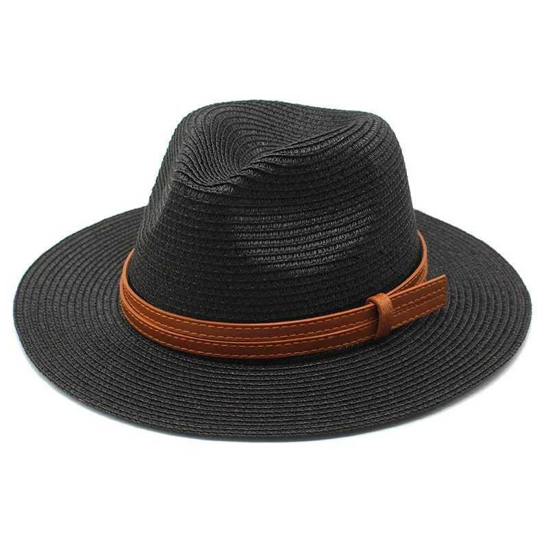 Beach Hats for Men and Women Beach Outdoor Sun Protection Visors Sun Hats Jazz Straw Hat H260407