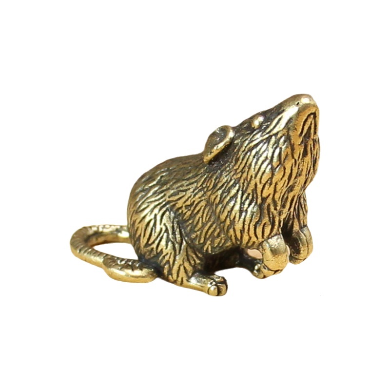 Home Decor Luxury Ornament Brass Full Set Zodiac Rat Ox Tiger Rabbit Dragon Snake Horse Sheep Monkey Rooster Dog Pig Pure Copper Craft Decoration