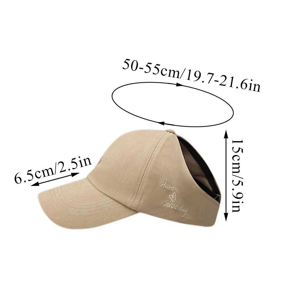 2024 Children Girls Ponytail Baseball Caps Sun Hats Baseball Caps Adjustable Solid Color Love Heart Designs Peaked Caps Hat H260407