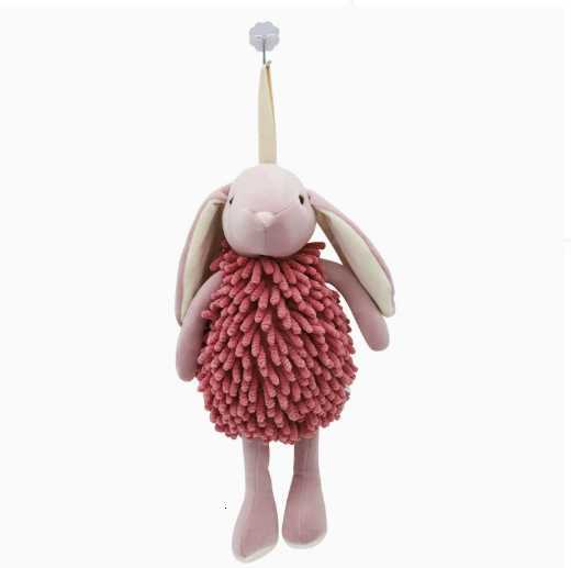 Cartoon Rabbit Chenille Hand Towel - Multi-functional Animal Creative Rabbit Fleece Toy C260407 - view 6