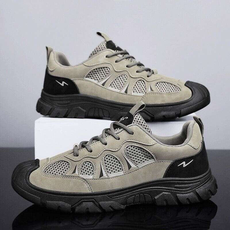 Clearance Sports Safety Men's 2026 Spring Soft Sole Breathable Mesh Worksite Comfortable Non-Slip Wear-Resistant Work Trendy Shoes