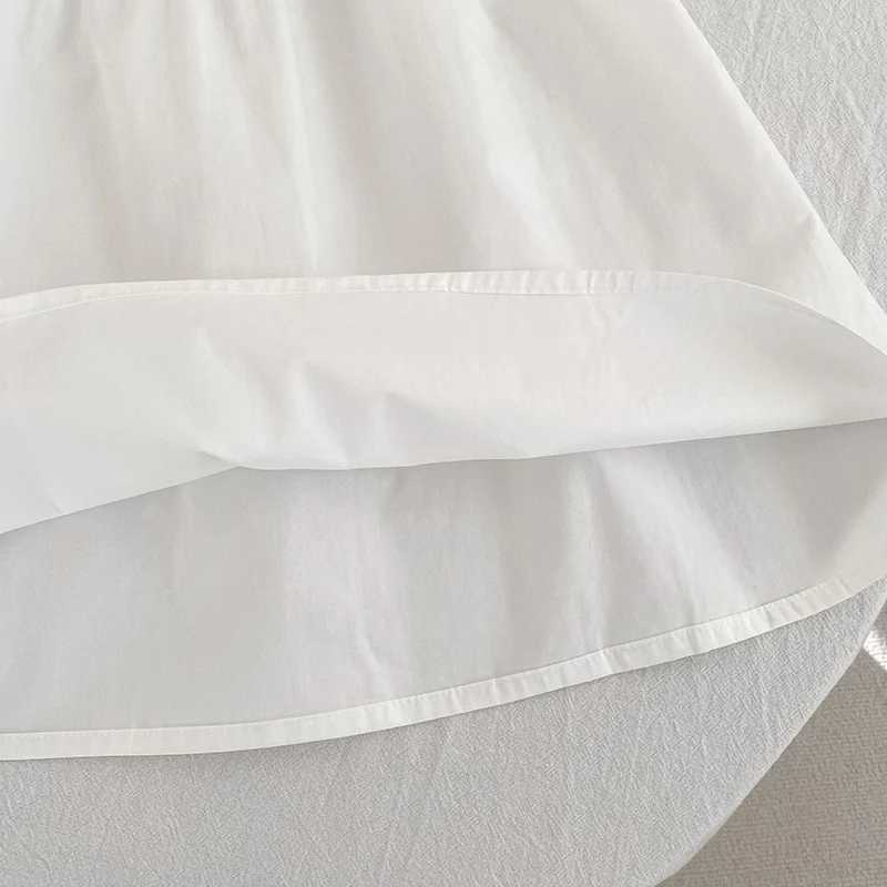 2026 New Summer Sister Clothing 2-6Yrs Baby Girl Birthday Party Dress Short Sleeved Cotton Solid Color Kids Princess Dresses H260407