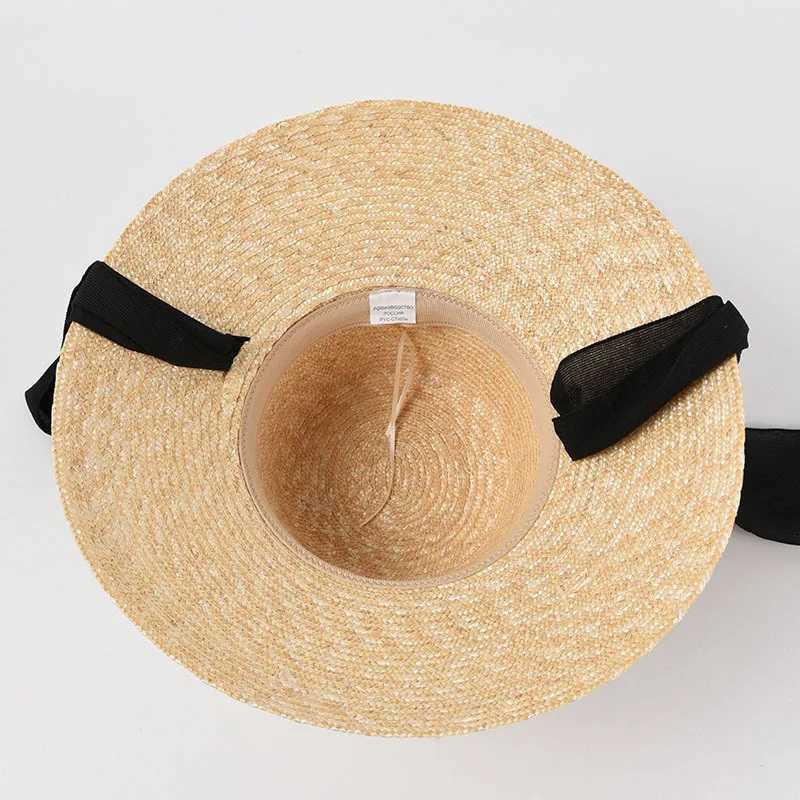 USPOP New French Style Women Straw Sun Hats Summer Wide Brim Lace-up Beach Hats H260407
