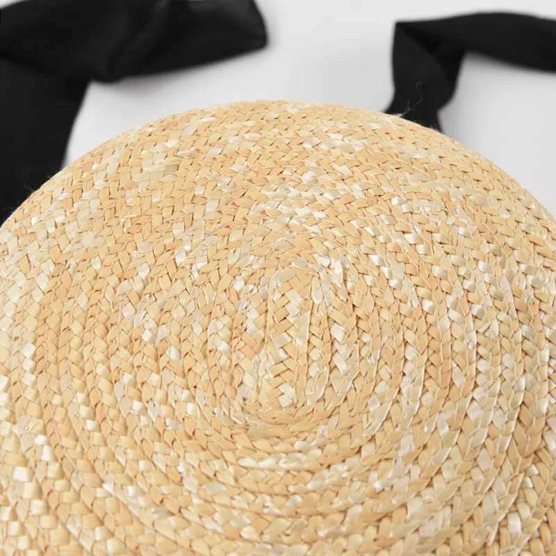 USPOP New French Style Women Straw Sun Hats Summer Wide Brim Lace-up Beach Hats H260407