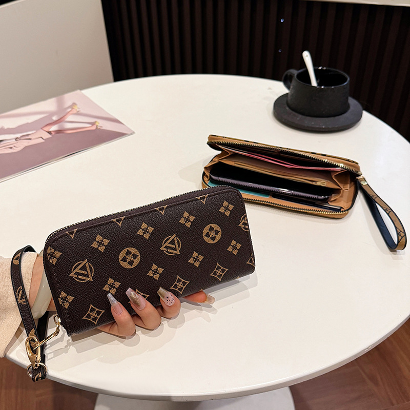 New Long Purse Ladies Fashion Ladies Handbag Multi-Card Card Bag Zipper Mobile Phone Bag Ladies