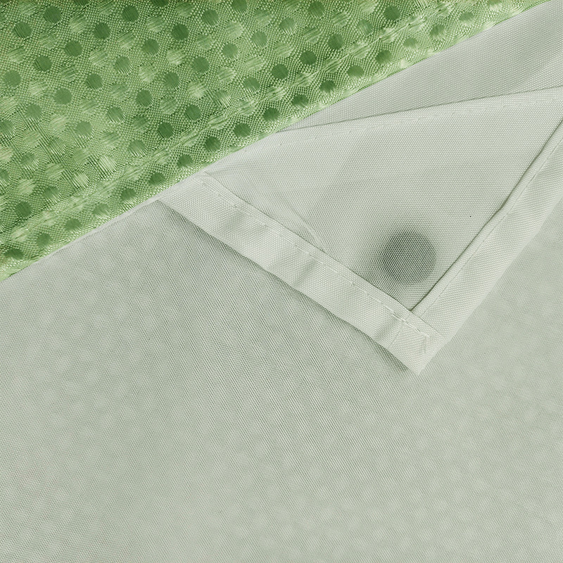 Shower Curtain Double Layer Large Ring Digital Printing Waffle Texture Flower Leaf Pattern Forest Style Waterproof For Bathroom Bedroom