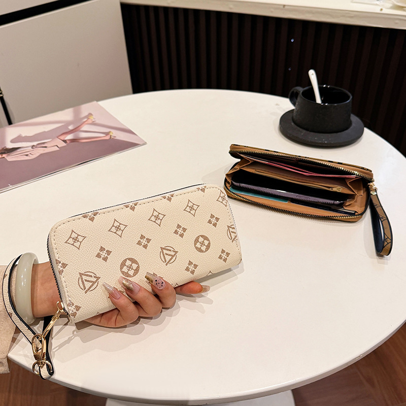 New Long Purse Ladies Fashion Ladies Handbag Multi-Card Card Bag Zipper Mobile Phone Bag Ladies