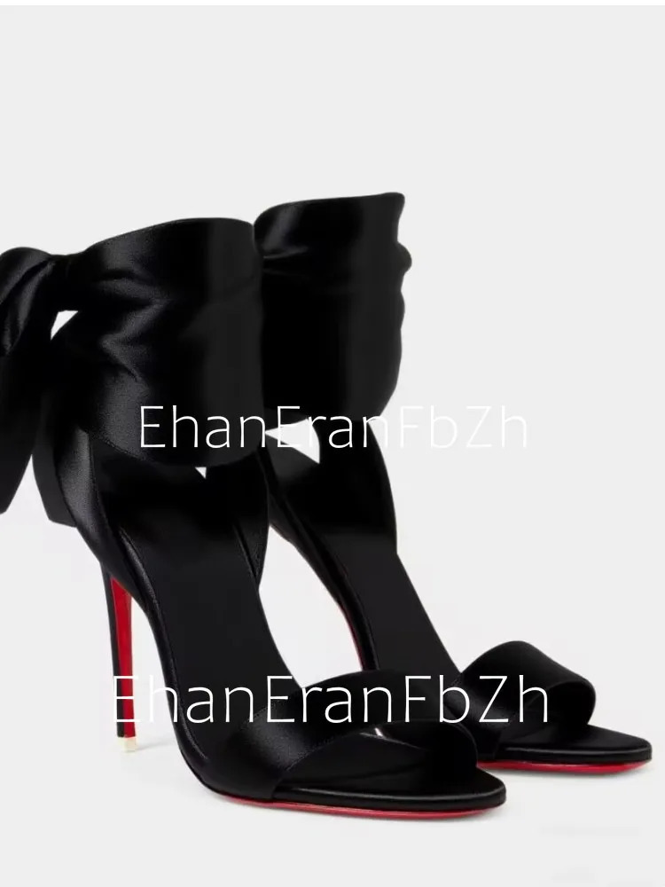 European and American Summer Ankle Strap Womens Slim High-heeled Sandals Fashionable and Sexy Party Wedding Sandals 260407