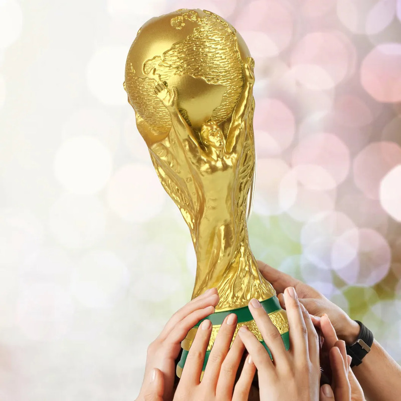 2026 World Cup Golden Resin European Football Trophy Festive Party Supplies Other Soccer Trophies Mascot Office Decoration Home Decor Fan Gift