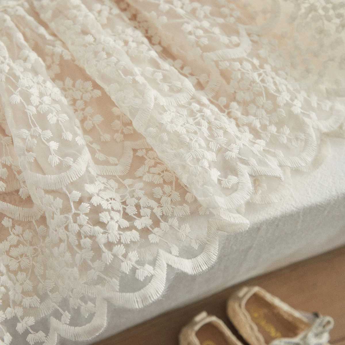 VISgogo Baby Girls Tutu Romper Dress Long Sleeve Round Neck Patchwork High Waist Lace Floral Party Princess Dress H260407