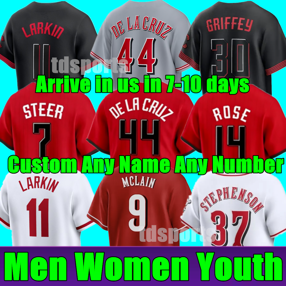 2026 Custom S-4XL City Connect Jerseys Elly De La Cruz Joey Votto Cincinnati Matt McLain Hunter Greene Black Jonathan India Reds Stuart Fairchild Jo 2026 Custom S-4XL City Connect Jerseys Elly De La Cruz Joey Votto Cincinnati Matt McLain Hunter Greene Black Jonathan India Reds Stuart Fairchild Jo
