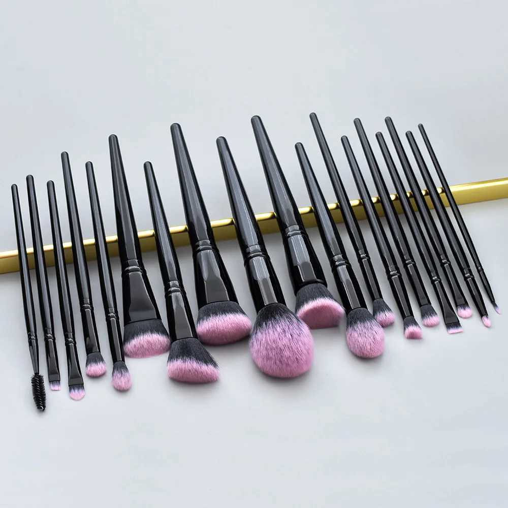 Print Makeup Brushes Set 18pcs Professional Foundation Powder Eyeshadow Blushes Cosmetic Tool Wholesale 8sets Cruelty Free Z260408