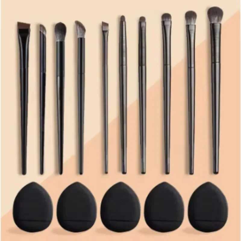 10PCS Hypoallergenic Eye Brush Set - Precision Eyeliner Smudge-Proof Brushes Micro-Fine Tip for Cut Crease Salon Home Z260408