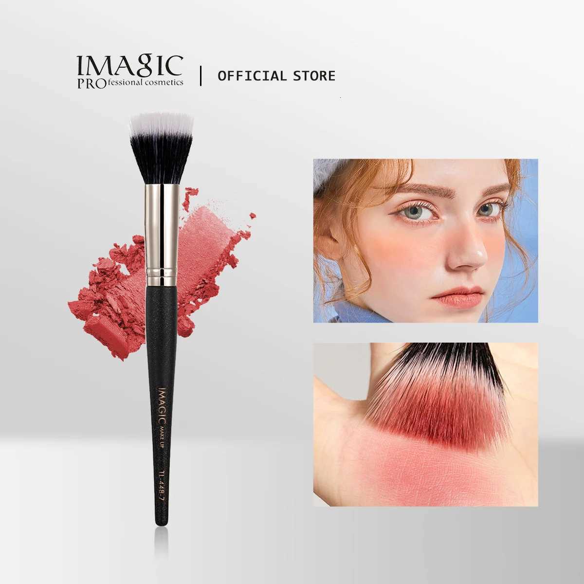 IMAGIC Single Blush Brush Loose Powder Contouring Highlighter Brush Soft Fiber Hair Make Up Tool Professional Beauty Brushes Z260408