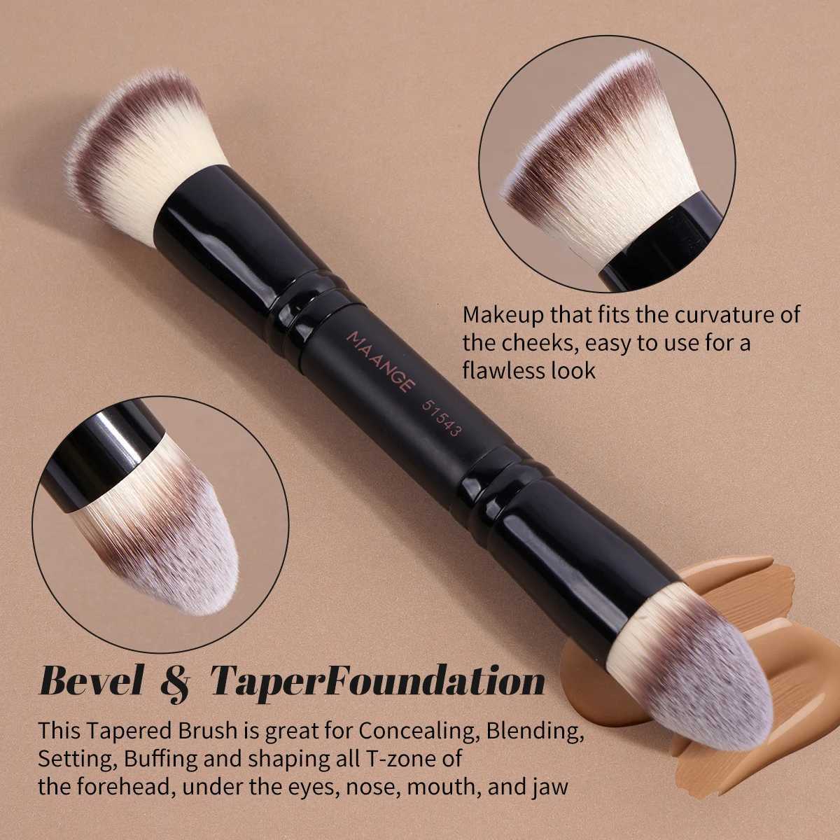 MAANGE Makeup Brushes Set Double Head Foundation Brush Concealer Brush Eyeshadow Brush Powder Brush Blending Makeup Beauty Brush Z260408