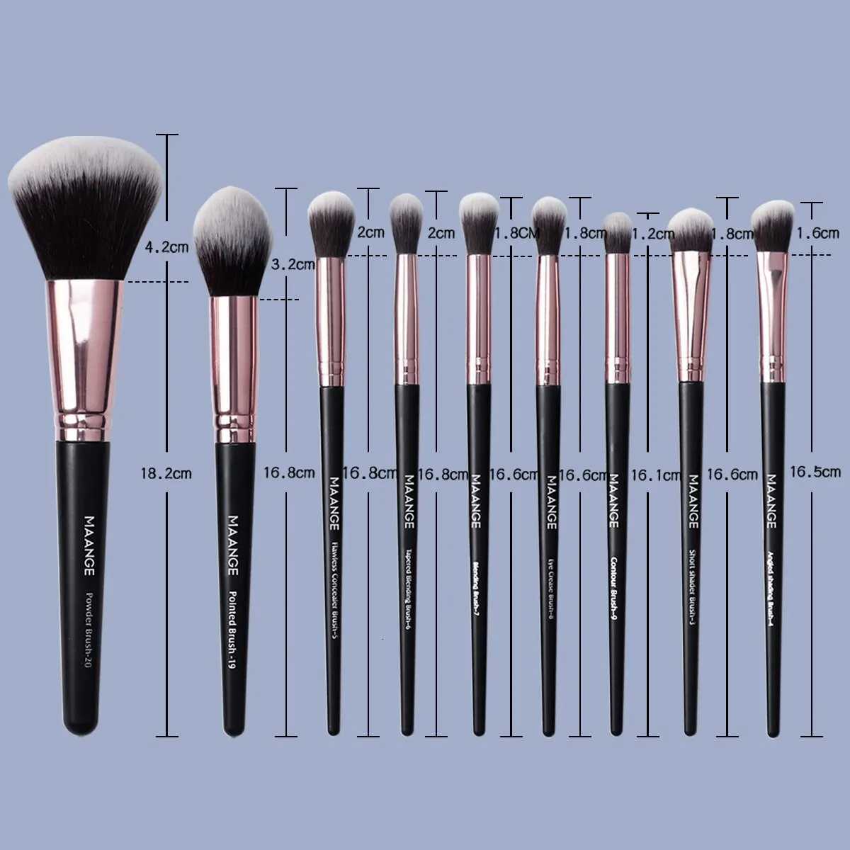 Maange 20Pcs Makeup Brushes with Box Professional Cosmetic Powder Eye Shadow Foundation Blush Blending Beauty Tool For Women Z260408