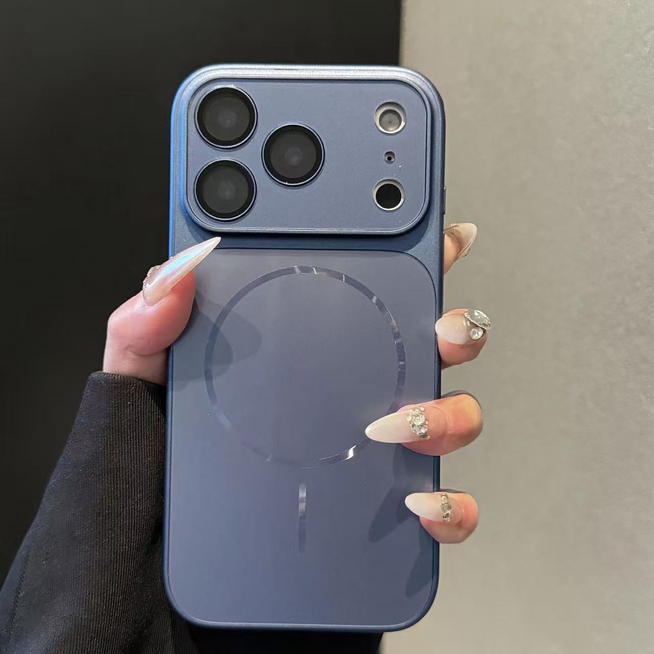 Solid Color MagSafe Glass Back Case for iPhone 17 Pro Max 16 15