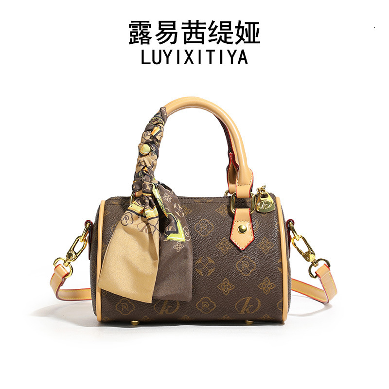 Internet Celebrity Handheld Pillow This Year's Trend Boston New Printed Crossbody Mini Small Bag