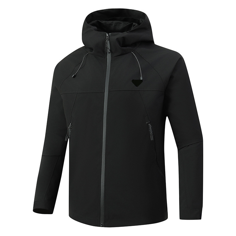 2026 Men's Windproof Sports Jacket man windbreaker Hooded Outdoor for mens wind breaker Jackets Athletic men Casual Streetwear Running Top
