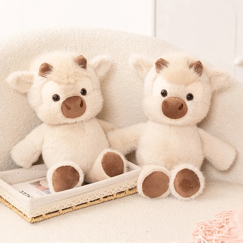 Adorable Highland Cattle Plush Toy 45cm Huggable Running Cow Stuffed Animal Made with Premium Soft Fabric Soothing Companion 260407